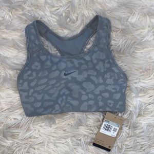 Grey leopard print sports bra!